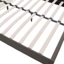 Κρεβάτι Nevil pakoworld 150x200 με ύφασμα χρώμα ανθρακί