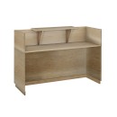 Γραφείο reception Lotus pakoworld σε χρώμα φυσικό 140x70x110εκ