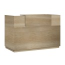Γραφείο reception Lotus pakoworld σε χρώμα φυσικό 180x70x110εκ