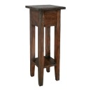 Βοηθητικό τραπέζι Orkney pakoworld mindi ξύλο σε καρυδί απόχρωση 25x25x67εκ