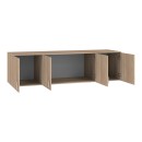 Πατάρι ντουλάπας Royal pakoworld τετράφυλλο sonoma 200x58x53εκ