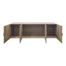 Πατάρι ντουλάπας τετράφυλλο Alvia pakoworld sonoma 200x51x60εκ
