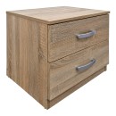 Σετ Κρεβατοκάμαρας Athos Sonoma με Κρεβάτι 160x200εκ Σετ 3τεμ