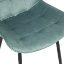 Καρέκλα Berne pakoworld βελούδο σε φυστικί απόχρωση 53x62x84εκ | Συσκευασία 4 τμχ