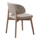 Καρέκλα Siena pakoworld rubberwood σε φυσική-μπεζ απόχρωση 48x50x81εκ | Συσκευασία 2 τμχ