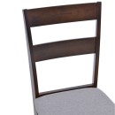 Καρέκλα Dallan pakoworld rubberwood σε καρυδί απόχρωση 40x47.5x89εκ | Συσκευασία 2 τμχ