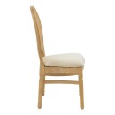 Καρέκλα Canco pakoworld φυσικό rubberwood-φυσικό rattan 50x53x98εκ