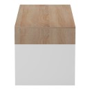 Τραπέζι σαλονιού Consa pakoworld sonoma - λευκό 120x60x53.6εκ