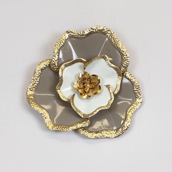 ΔΙΑΚΟΣΜΗΤΙΚΟ ΤΟΙΧΟΥ ΛΟΥΛΟΥΔΙ ΜΕΤΑΛΛΙΚΟ ΧΡΥΣΟ - ΛΕΥΚΟ - ΓΚΡΙ 32x5.5x30cm