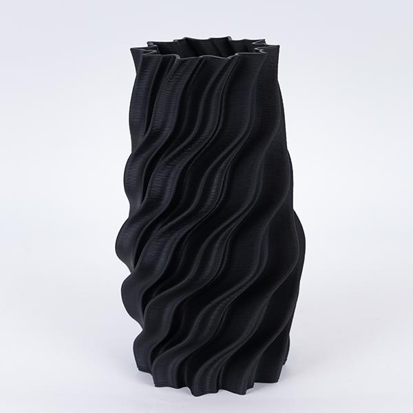 ΒΑΖΟ,  ΠΟΡΣΕΛΑΝΙΝΟ 3D, ΜΑΥΡΟ, 16x15x30cm