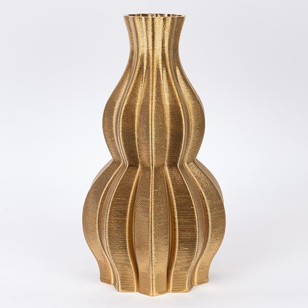 ΒΑΖΟ ΠΟΡΣΕΛΑΝΙΝΟ 3D ΧΡΥΣΟ 19x19x35cm