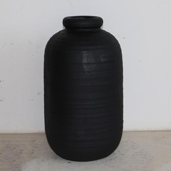 ΒΑΖΟ, ΚΕΡΑΜΙΚΟ, ΜΑΥΡΟ,  25x25x42.5cm