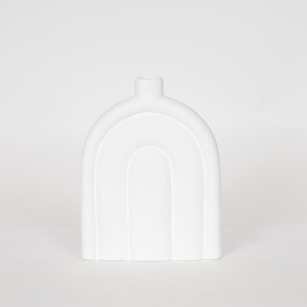 ΒΑΖΟ ΚΕΡΑΜΙΚΟ ΛΕΥΚΟ 17x5.5x22cm (Συσκευασία 2 τεμαχίων)