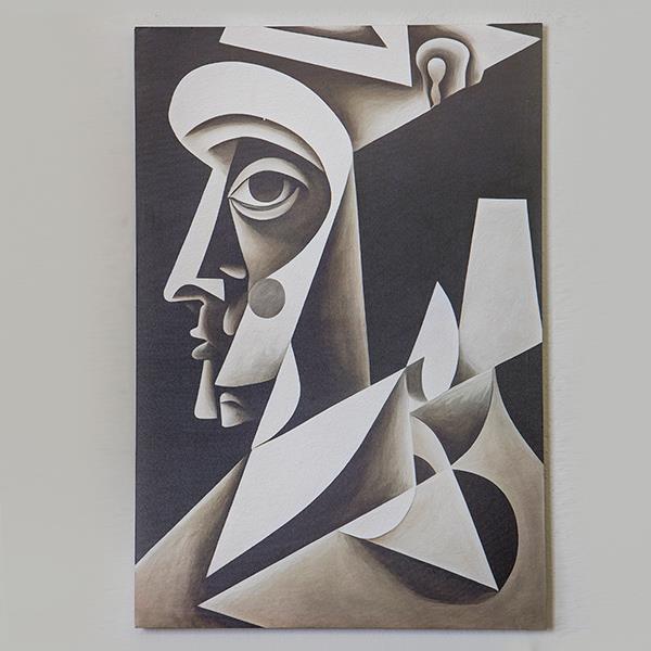 ΠΙΝΑΚΑΣ ΚΑΜΒΑΣ ΑΦΗΡΗΜΕΝΗ TEXNH ΠΡΟΣΩΠΟ ΚΡΕΜ - ΜΑΥΡΟ 60x90cm (Συσκευασία 2 τεμαχίων)