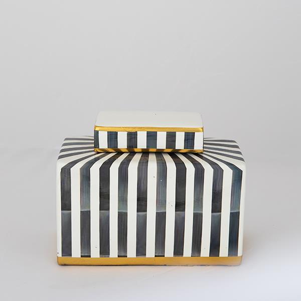 ΒΑΖΟ ΜΕ ΚΑΠΑΚΙ, ΚΕΡΑΜΙΚΟ, ΜΠΛΕ & ΜΑΥΡΟ, 20.5x9x16cm