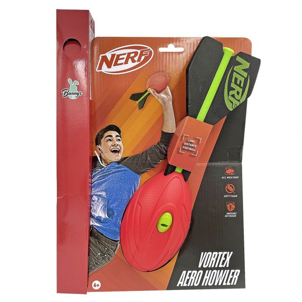 Λαμπάδα Nerf Sports Μπάλα Πύραυλος Vortex Aero Howler 9x32εκ. Bunny's 73-2230