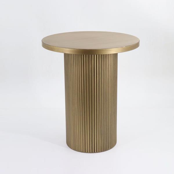  ΒΟΗΘΗΤΙΚΟ ΤΡΑΠΕΖΑΚΙ ΜΕΤΑΛΛΙΚΟ ΧΡΥΣΟ 40x40x46.5cm