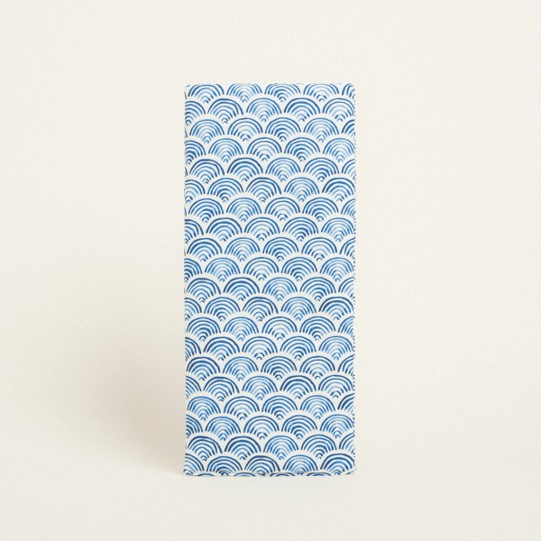 Beauty Home ΔΙΑΚΟΣΜΗΤΙΚΟ ΛΑΜΠΑΔΑΣ 35 x 22 cm ΜΠΛΕ ΚΥΜΑΤΑ