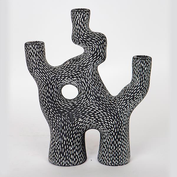 ΚΗΡΟΠΗΓΙΟ, ΓΚΡΙ, ΣΧΗΜΑ ΚΛΑΔΙ, 4 ΘΕΣΕΩΝ, 26x9.5x32cm