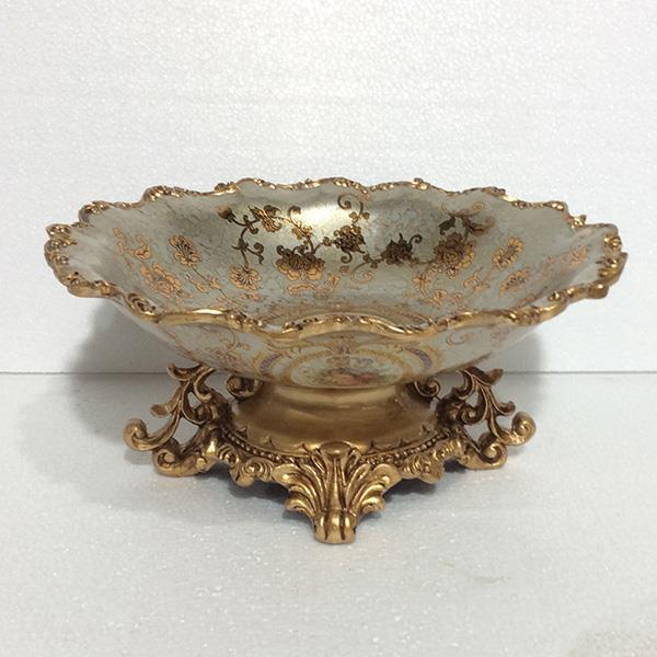 ΜΠΩΛ ΜΕ ΠΟΔΙ ΠΟΡΣΕΛΑΝΙΝΟ ΓΚΡ Ι- ΧΡΥΣΟ 31x31x15cm