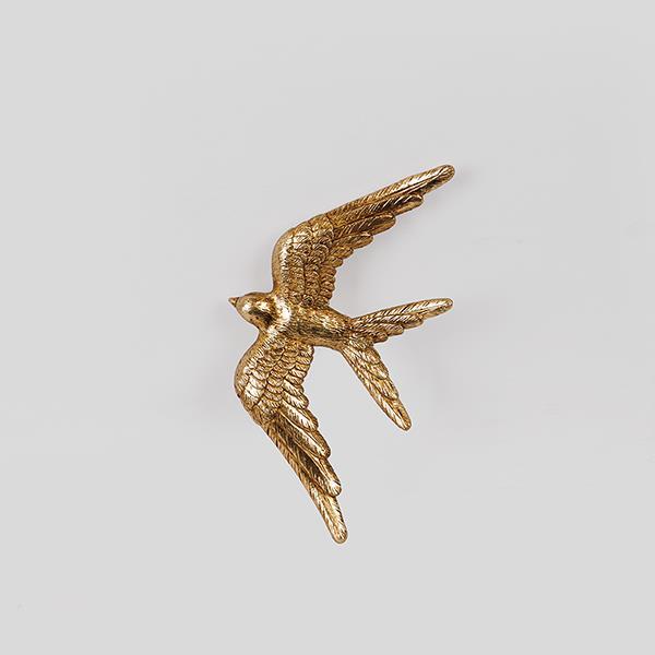 ΔΙΑΚΟΣΜΗΤΙΚΟ ΤΟΙΧΟΥ ΧΕΛΙΔΟΝΙ ΧΡΥΣΟ 15.2x8x2cm (Συσκευασία 3 τεμαχίων)
