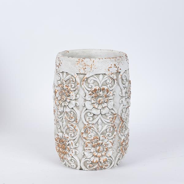 BAZO ΤΣΙΜΕΝΤΕΝΙΟ ΛΕΥΚΟ 17.5x17.5x25cm (Συσκευασία 2 τεμαχίων)