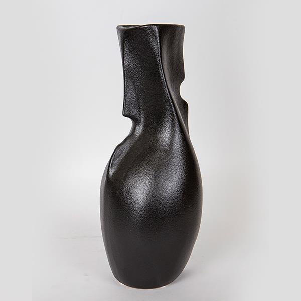 ΒΑΖΟ ΚΕΡΑΜΙΚΟ ΜΑΥΡΟ17x17x38cm