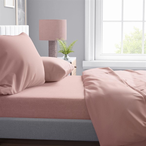 Σεντόνι Μεμονωμένο Βαμβακερό King 240x270εκ. Solid 503 Dusty Rose DimCol