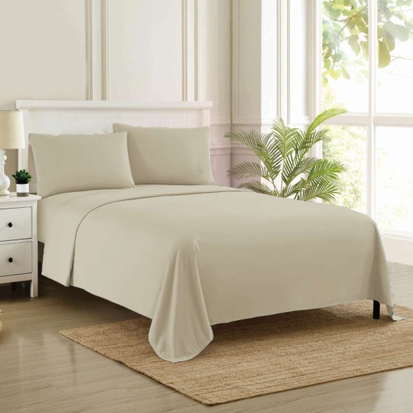 Σεντόνι Μεμονωμένο Μονό Solid Mocca 1Τμχ 170X270 Espree