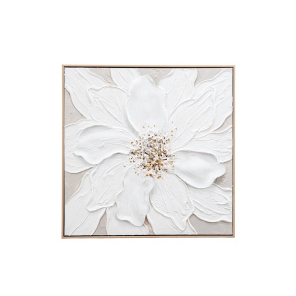 ΠΙΝΑΚΑΣ ΖΩΓΡΑΦΙΚΗΣ ΛΟΥΛΟΥΔΙ ΣΕ ΚΑΜΒΑ ΜΕ ΚΟΡΝΙΖΑ 62Χ62Χ4,5ΕΚ