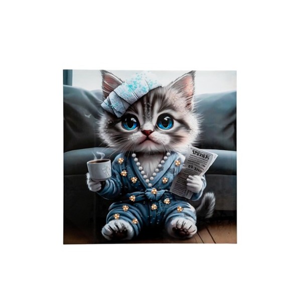 ΠΙΝΑΚΑΣ ΕΚΤΥΠΩΣΗ ΓΑΤΑ ΜΕ ΠΕΡΛΕΣ 60Χ60Χ3ΕΚ