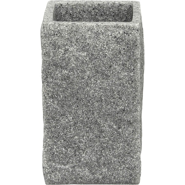 Ποτήρι Οδοντόβουρτσας Polyresin Γκρί MRShome