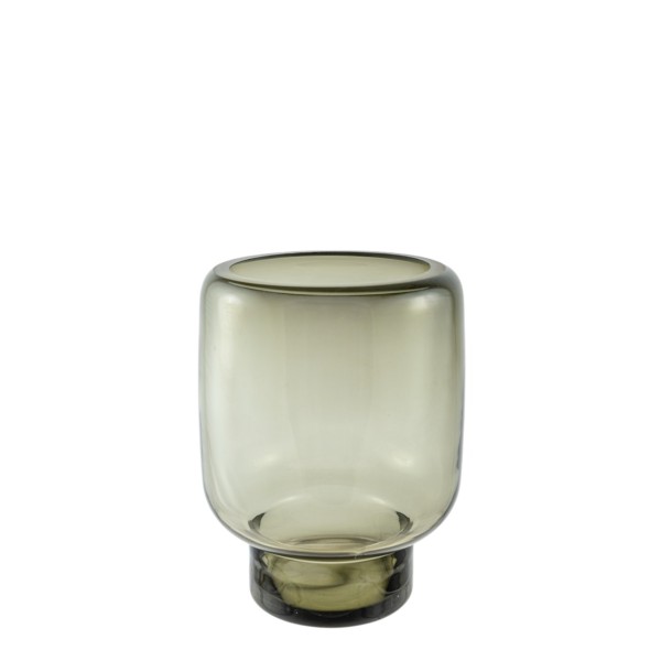 ΧΕΙΡΟΠΟΙΗΤΟ ΒΑΖΟ ΑΠΟ ΦΥΣΙΤΟ ΓΥΑΛΙ ΓΚΡΙ 19Χ19Χ25,5ΕΚ