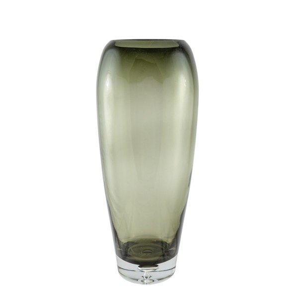 ΧΕΙΡΟΠΟΙΗΤΟ ΒΑΖΟ ΦΥΣΙΤΟ ΑΠΌ ΓΥΑΛΙ ΓΚΡΙ 15,9Χ15,9Χ38,4ΕΚ