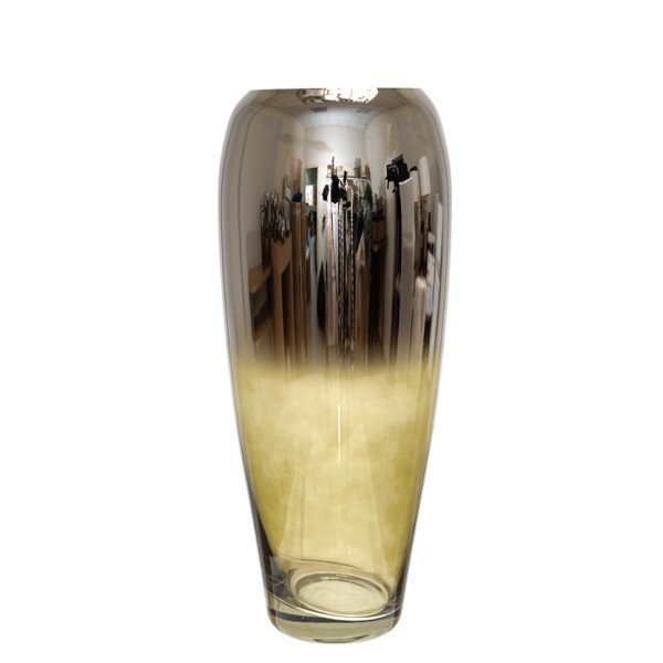  ΧΕΙΡΟΠΟΙΗΤΟ ΒΑΖΟ ΦΥΣΙΤΟ ΑΠΌ ΓΥΑΛΙ ΑΣΗΜΙ ΠΡΑΣΙΝΟ 15,9Χ15,9Χ38,4ΕΚ