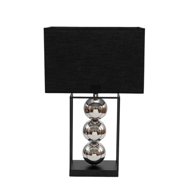 ΛΑΜΠΑ ΜΕΤΑΛΛΙΚΗ ΜΑΥΡΗ ΑΗΜΙ ΜΕ ΓΥΑΛΙΣΤΕΡΟΥΣ ΚΥΚΛΟΥΣ 20Χ34Χ22ΕΚ ΚΑΙ ΣΥΝΟΛΙΚΟ ΜΕΓΕΘΟΣ 55ΕΚ