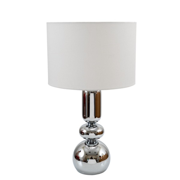 ΛΑΜΠΑ ΜΕΤΑΛΛΙΚΗ ΑΣΗΜΙ ΜΑΤ ΜΕ ΛΕΥΚΟ ΚΑΠΕΛΟ ΜΕΓΕΘΟΣ  28X33X22,9ΕΚ ΚΑΙ ΣΥΝΟΛΙΚΟ ΜΕΓΕΘΟΣ 58ΕΚ