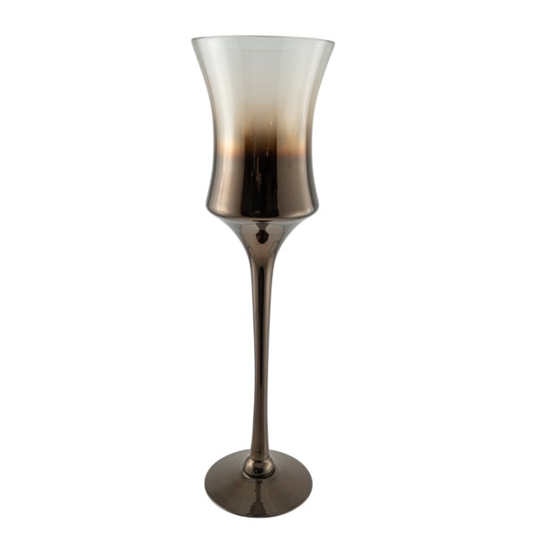 ΓΥΑΛΙΝΟ ΦΥΣΙΤΟ ΚΗΡΟΠΗΓΕΙΟ ΜΕ ΑΣΗΜΙ 14,5Χ13,5Χ50ΕΚ