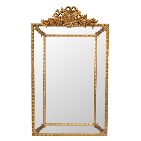 ΚΑΘΡΕΠΤΗΣ ΞΥΛΙΝΟΣ ΚΛΑΣΙΚΟΣ ΧΡΥΣΟΣ ΜΕΓΕΘΟΣ ΚΑΘΡΕΠΤΗ 50Χ100ΕΚ ΜΕ ΚΟΡΝΙΖΑ 147Χ77,5Χ7ΕΚ