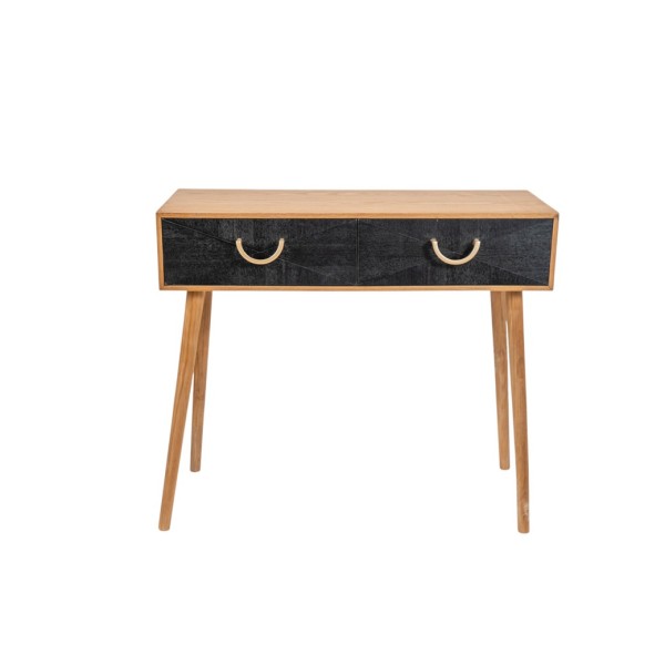 ΚΟΝΣΟΛΑ ΦΥΣΙΚΟ ΧΡΩΜΑ ΚΑΦΕ ΜΕ ΚΑΦΕ ΣΚΟΥΡΟ ΣΥΡΤΑΡΙΑ 90Χ35Χ78ΕΚ