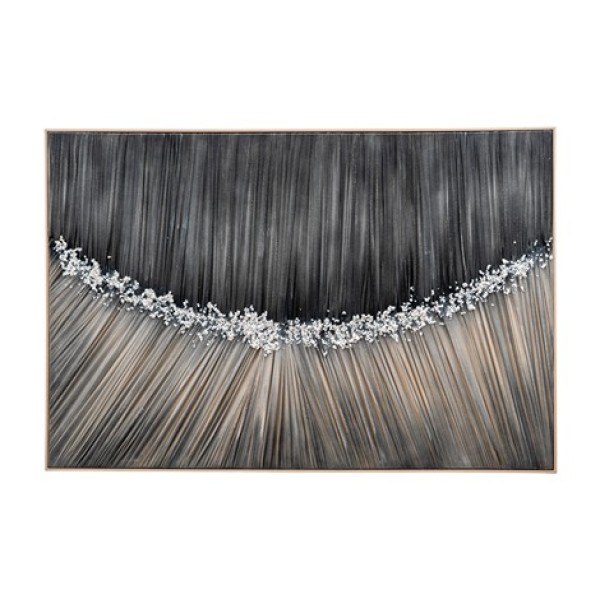 ΠΙΝΑΚΑΣ ΜΕ ΚΟΡΝΙΖΑ ΚΑΙ ΥΦΑΣΜΑ ΜΕ ΛΕΥΚΕΣ ΠΕΤΡΕΣ 82Χ122Χ4,5ΕΚ