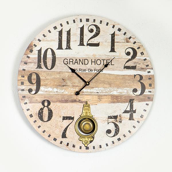 ΡΟΛΟΪ ΤΟΙΧΟΥ ΜΕ ΕΚΚΡΕΜΕΣ ΜΕΤΑΛΛΙΚΟ - ΞΥΛΙΝΟ ΜΠΕΖ - ΚΑΦΕ 58.2x4.3x58.2cm (Συσκευασία 2 τεμαχίων)