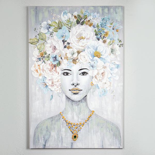 ΠΙΝΑΚΑΣ ΚΑΜΒΑΣ ΓΥΝΑΙΚΑ ΜΕ ΛΟΥΛΟΥΔΙΑ 80x3.5x120cm