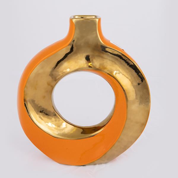 ΒΑΖΟ ΚΕΡΑΜΙΚΟ ΠΟΡΤΟΚΑΛΙ 22x5.5x24.5cm (Συσκευασία 2 τεμαχίων)