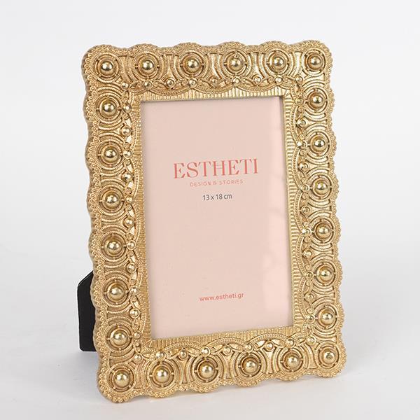 ΚΟΡΝΙΖΑ (13x18) ΠΟΛΥΡΕΣΙΝ ΧΡΥΣΗ 18.5x1.5x23cm (Συσκευασία 4 τεμαχίων)