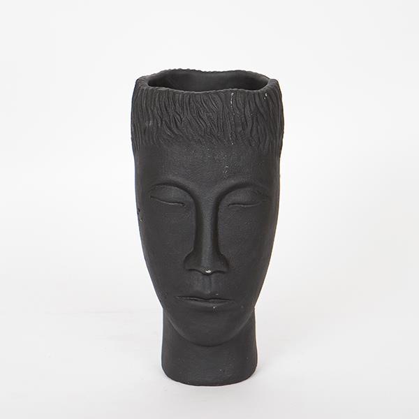 ΒΑΖΟ ΤΣΙΜΕΝΤΕΝΙΟ  ΜΑΥΡΟ 14x12.5x25cm (Συσκευασία 2 τεμαχίων)