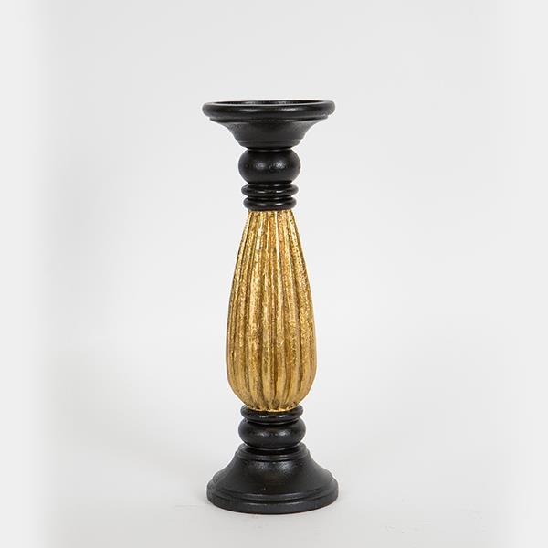 ΚΗΡΟΠΗΓΙΟ ΠΟΛΥΡΕΖΙΝ ΜΑΥΡΟ-ΧΡΥΣΟ 10.5x10.5x30.2cm (Συσκευασία 4 τεμαχίων)