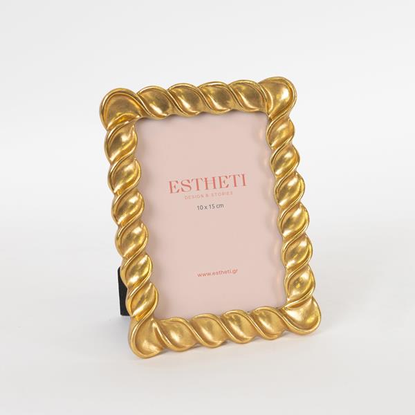 ΚΟΡΝΙΖΑ (10x15) ΠΟΛΥΡΕΣΙΝ ΧΡΥΣΗ 14x2.6x19.2cm (Συσκευασία 4 τεμαχίων)