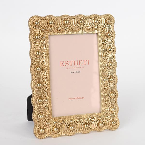 ΚΟΡΝΙΖΑ (10x15) ΠΟΛΥΡΕΣΙΝ ΧΡΥΣΗ 15x1.5x20.5cm (Συσκευασία 4 τεμαχίων)