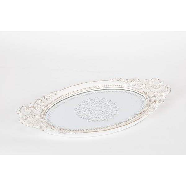 ΔΙΣΚΟΣ ΠΟΛΥΡΕΖΙΝ ΜΕ ΚΑΘΡΕΦΤΗ ΛΕΥΚΟΣ 44.2x4.2x24cm (Συσκευασία 2 τεμαχίων)